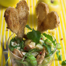 Salade poulette, Pommes du Limousin